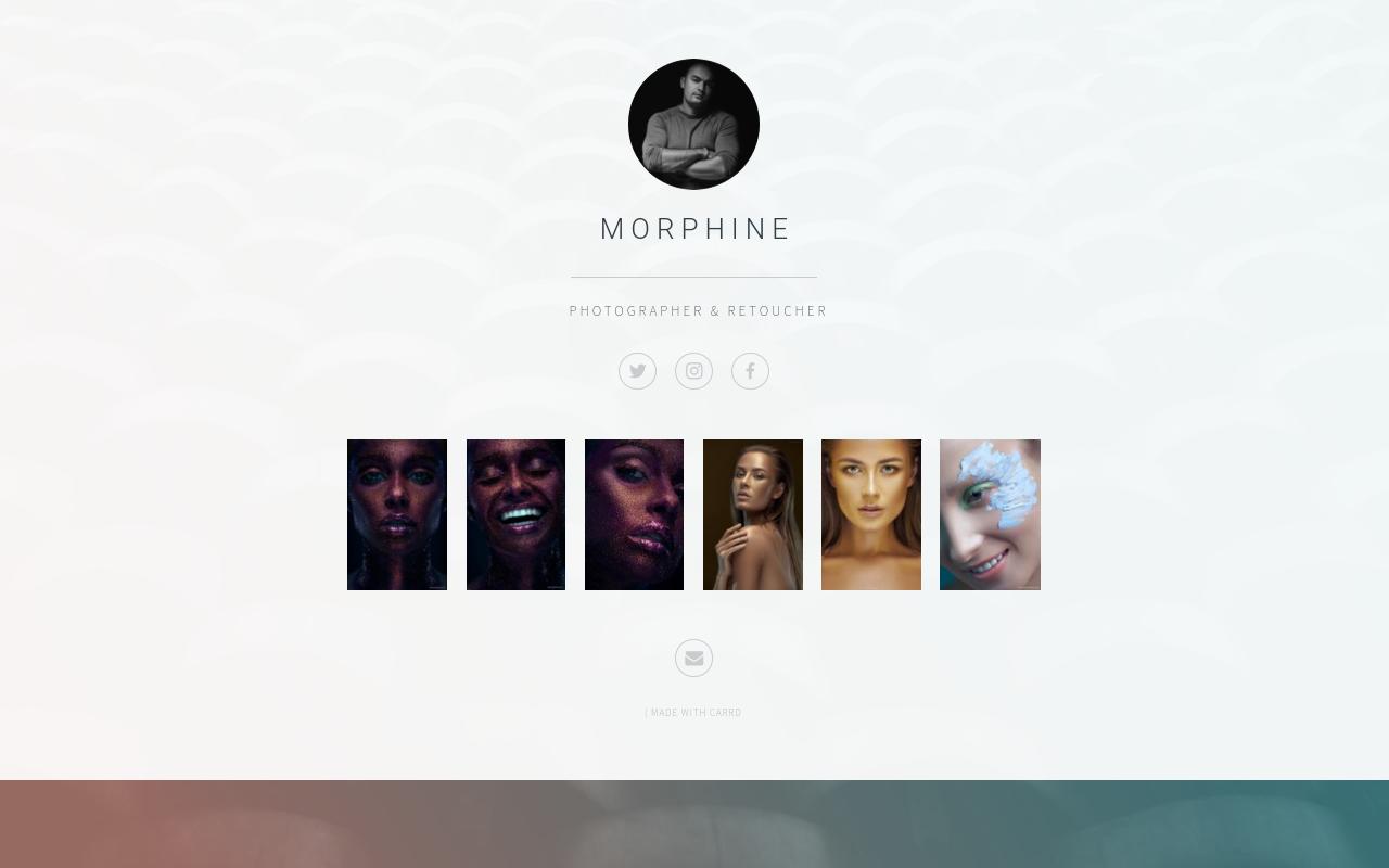 Carrd profile picture for @morphine